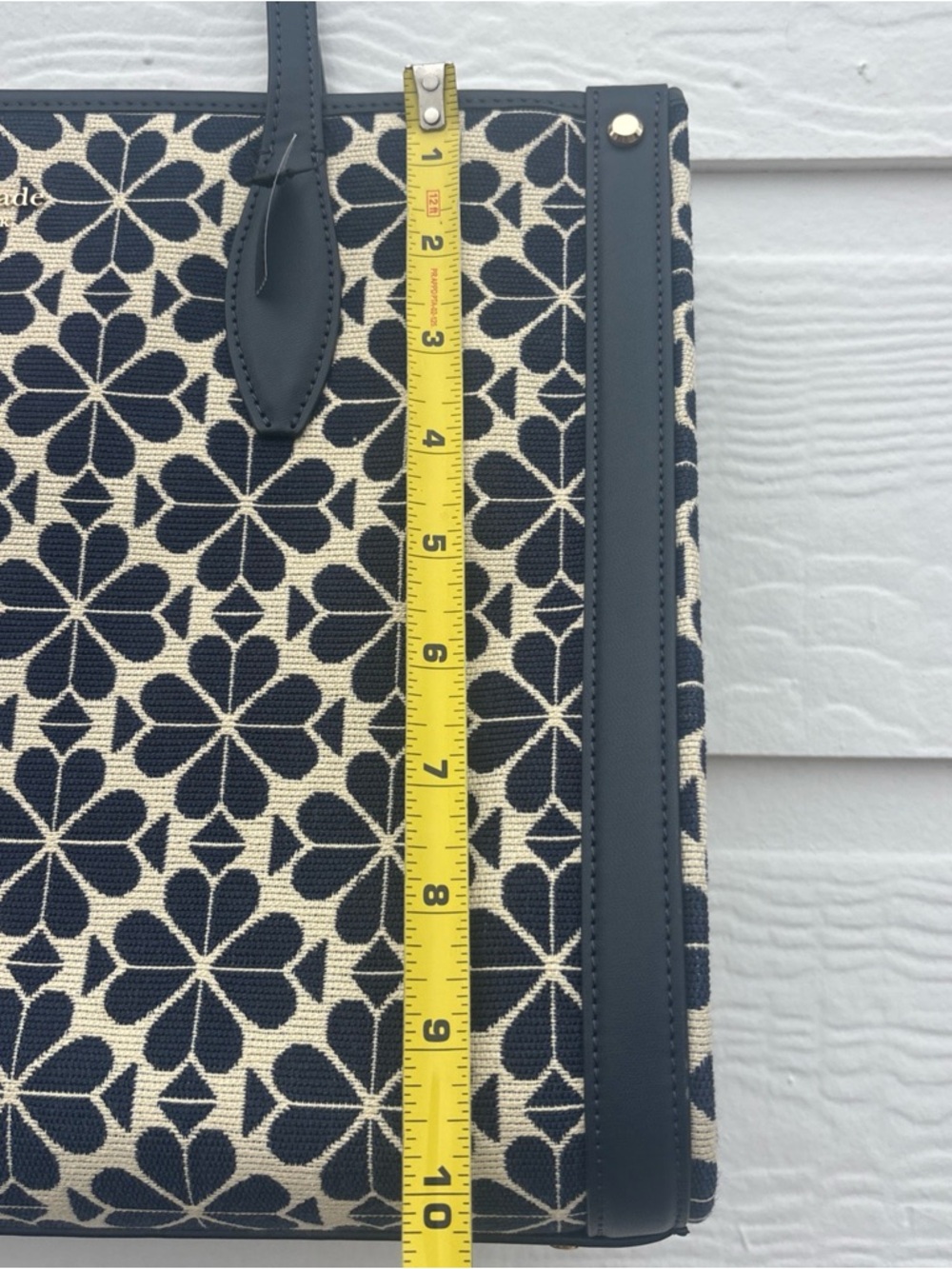 kate spade Navy and Cream Floral Jacquard Tote NWOB - Picture 8 of 9